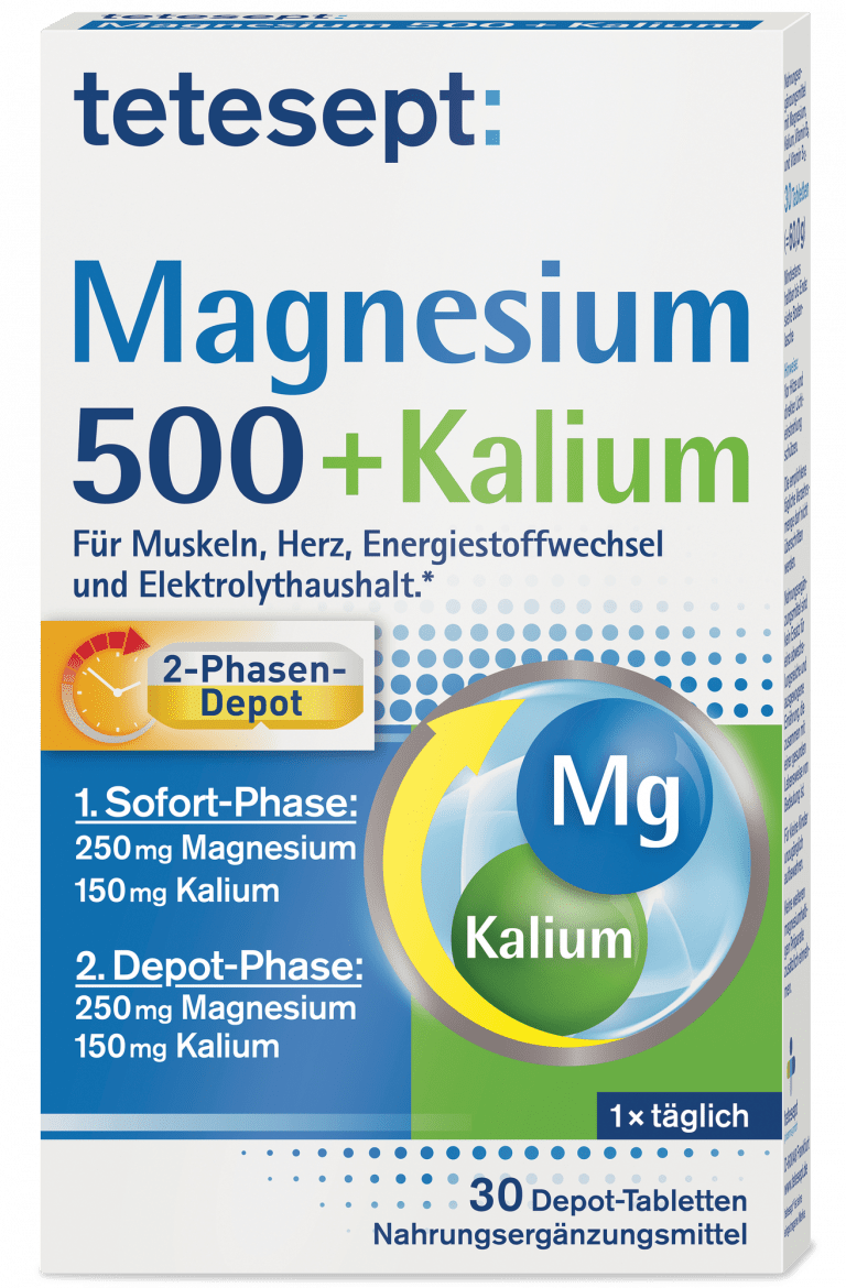 Magnesium 500 Nacht von tetesept Entspannung der Muskulatur 