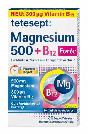 tetesept Magnesium 500 + B12 Forte
